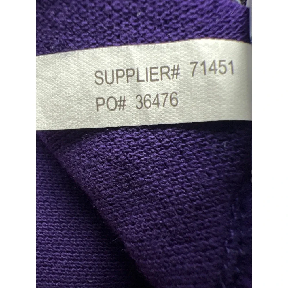 Polo Ralph Lauren Polo Shirt Mens XL Purple Pima Interlock Slim Fit Orange Pony